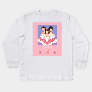 perfect blue Kids Long Sleeve T-Shirt